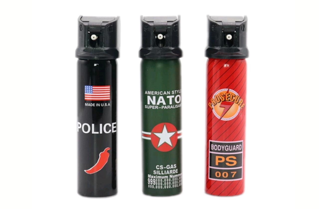 60/110ml Oc CS nagy szil&aacute;rds&aacute;g&uacute; k&ouml;nnyg&aacute;zpalackos paprika spray