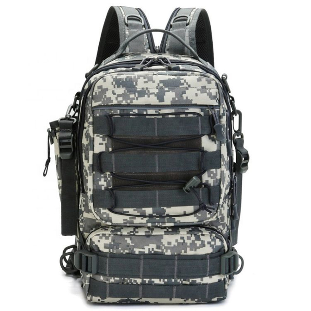  Taktisk rygs&aelig;k med enkelt skulder eller crossbody 