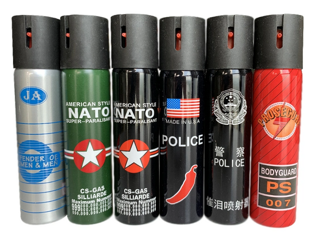 60ml 110ml l&aacute;hev Security Police Oc CS Pepperov&yacute; sprej s vysokou pevnost&iacute; slzn&eacute;ho plynu