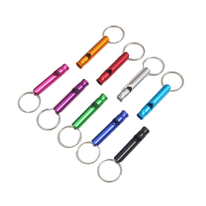  Aluminium Alloy Whistle Key Chain Self Defense Supplies 