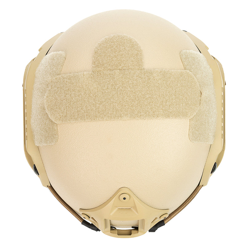 Khaki Nij IIIA.44/9mm Mich Aramid/Polyethylene Fiber Ballistic Helmet