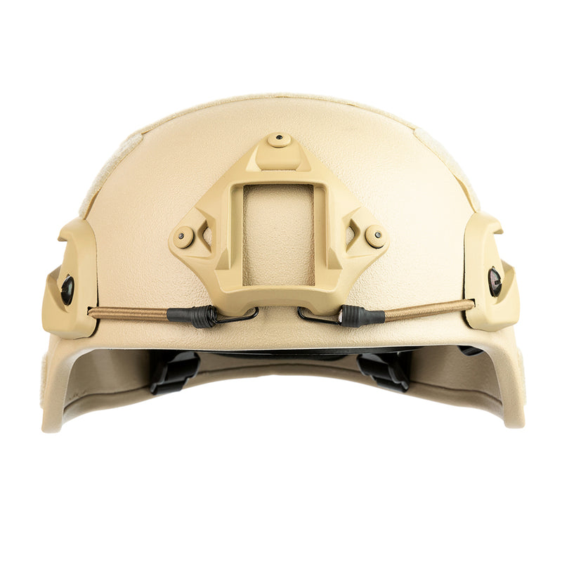 Khaki Nij IIIA.44/9mm Mich Aramid/Polyethylene Fiber Ballistic Helmet