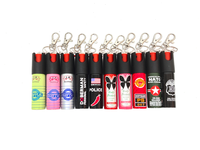 Samoobrambni mini prenosni obesek za ključe Pepper Spray