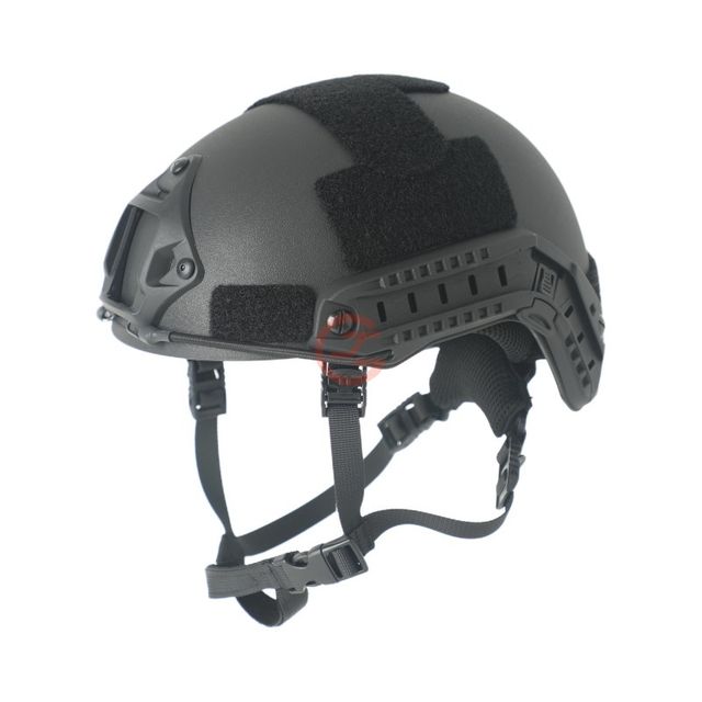 Casco Fast Riot negro mate para aplicaci&oacute;n de la ley