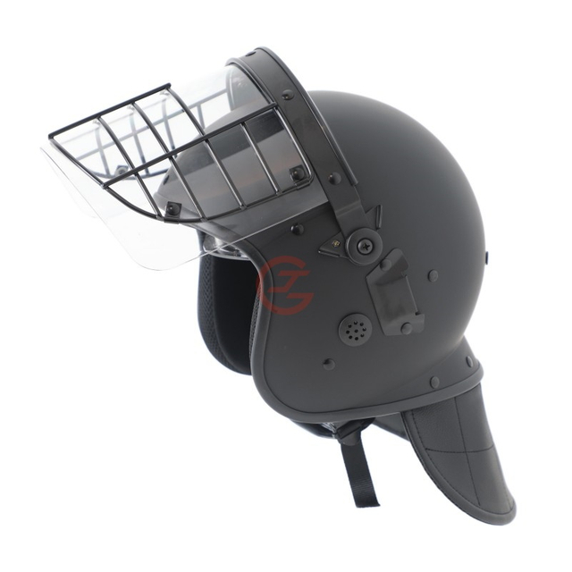 Oproerhelm met stalen gaasmasker voor gevangenisbewakers