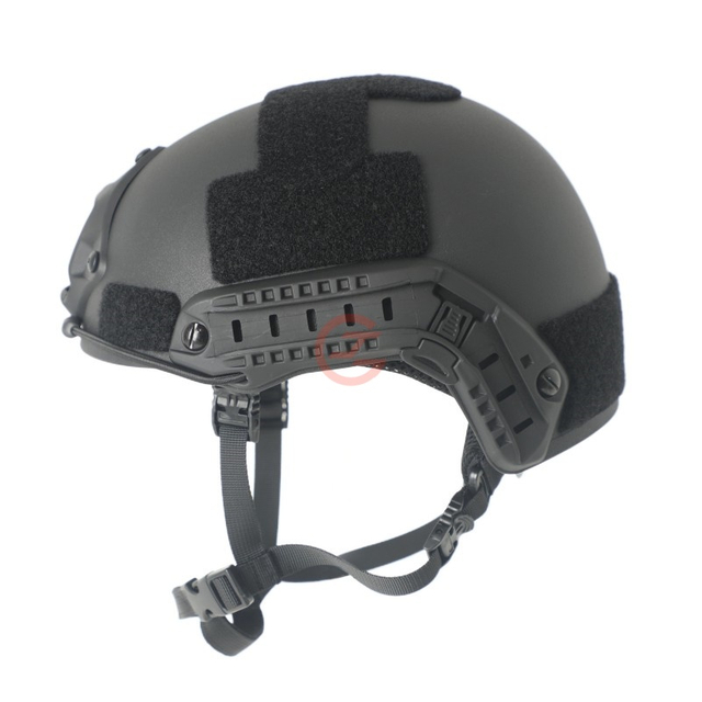 Casco Fast Riot negro mate para aplicaci&oacute;n de la ley